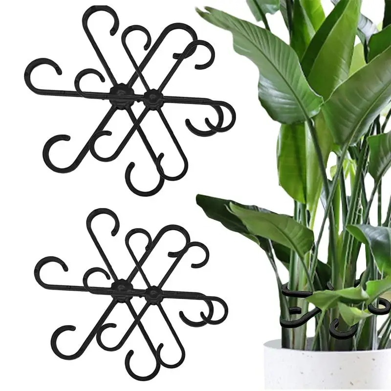 Variegated Monstera Node - 4 قطعة مقاطع دعم نباتات التسلق