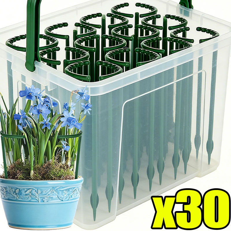 Plant Parent Tools - 30-1 قطعة دعامة نباتات بلاستيكية نصف